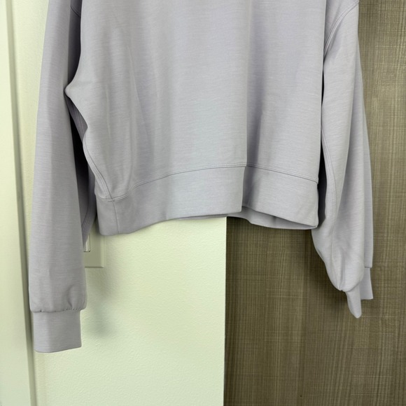 Lululemon Perfectly Oversized Cropped Crew Softstreme Faint Lavender - Picture 5 of 10